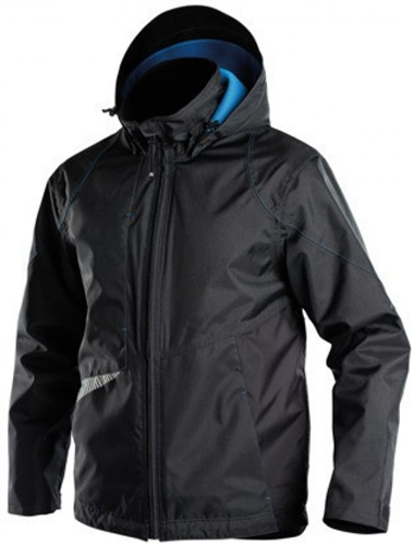 Veste de travail Dassy hyper coupe-vent imperméable noir gris m