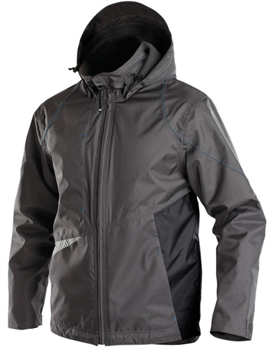 Veste de travail Dassy hyper coupe-vent gris noir 3xl