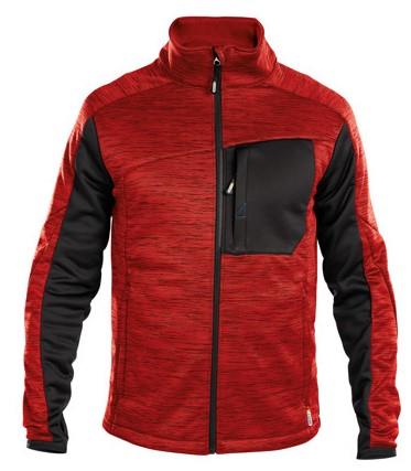 Cardigan couche intermédiaire Dassy convexe rouge noir l