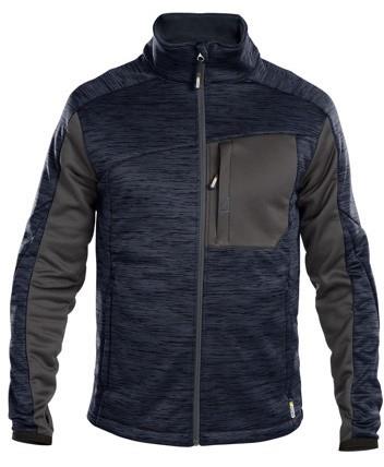 Cardigan couche intermédiaire Dassy convexe bleu nuit anthracite xxl