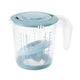 Gobelet doseur Keeper 1l + presse-agrumes bleu