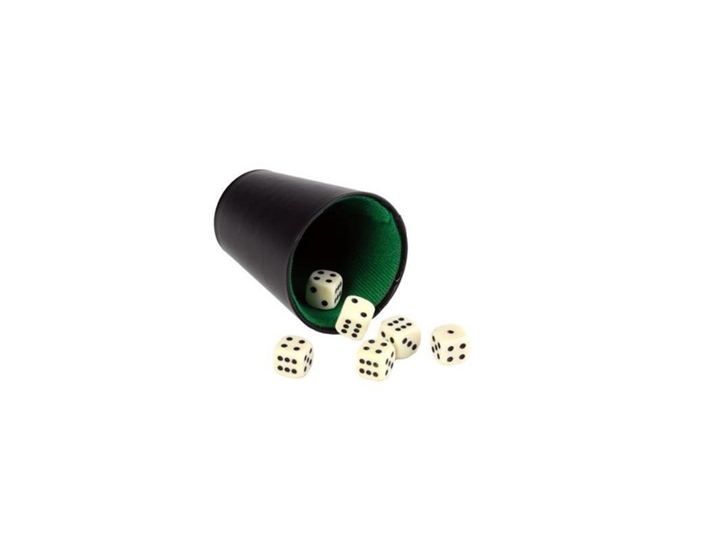 Coupe de poker Longfield 9 cm cuir artificiel noir