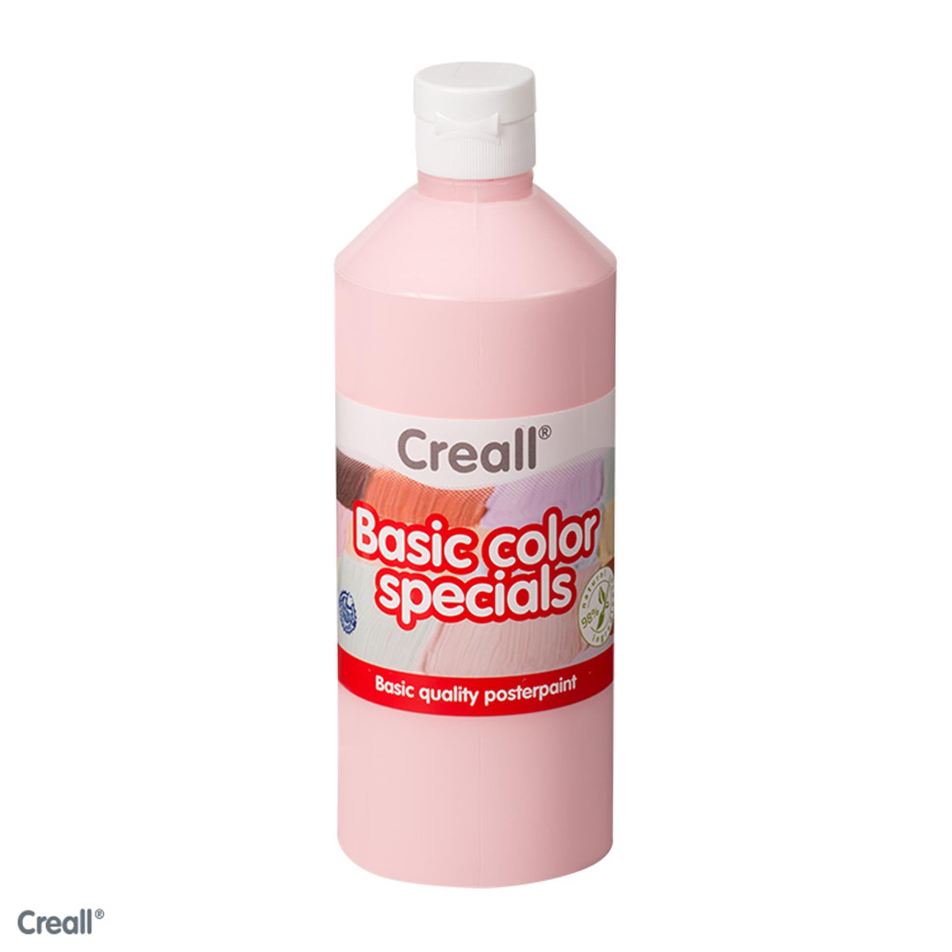 Creall School Paint Pastel Rood, 500 ml