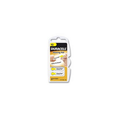 Pile pour application auditive Duracell da10 1,4 V