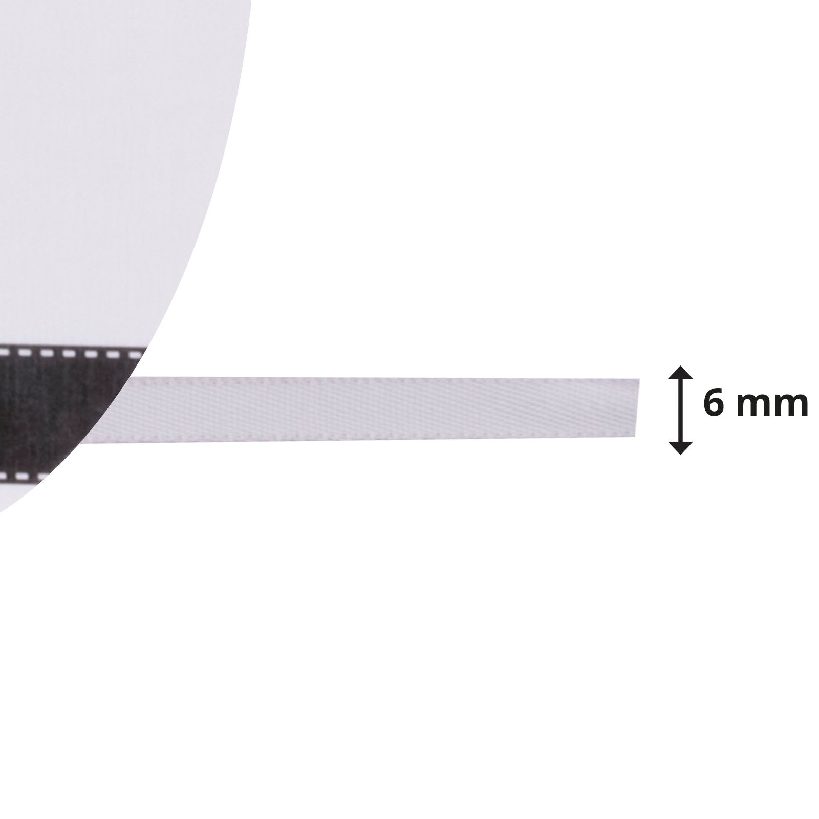 Vaessen creative • ruban satin 6mmx10m argent clair