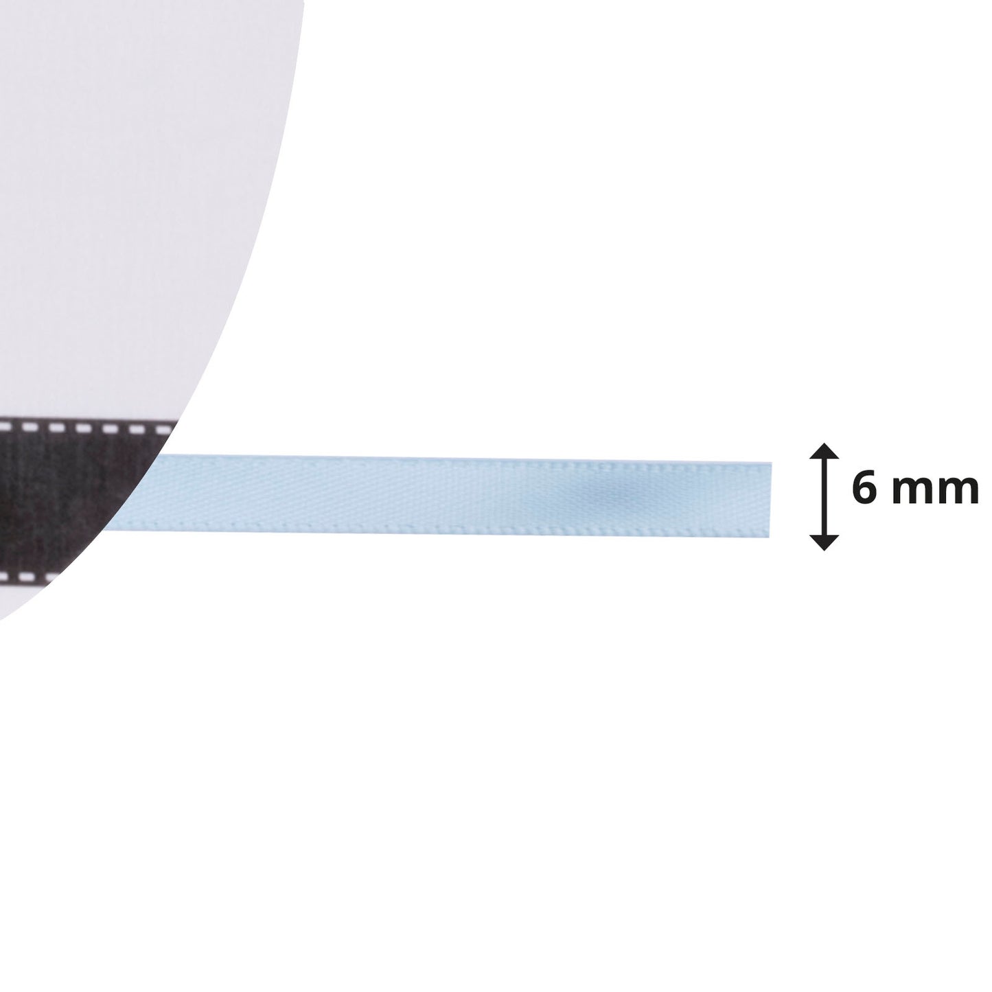 Vaessen creative • ruban satin 6mmx10m bleu pastel