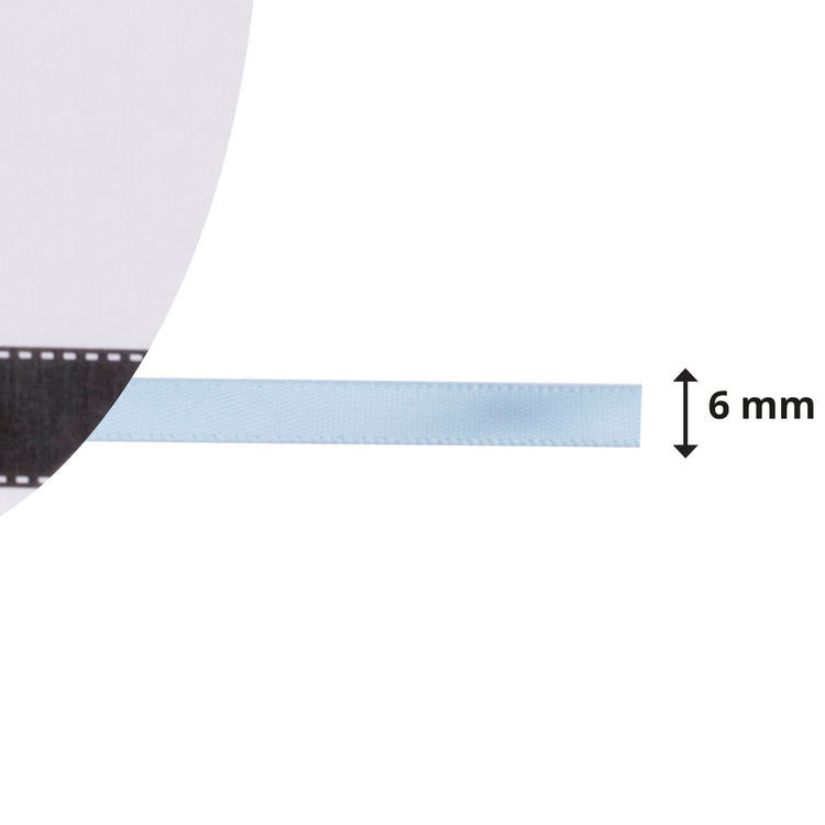 Vaessen creative • ruban satin 6mmx10m bleu pastel