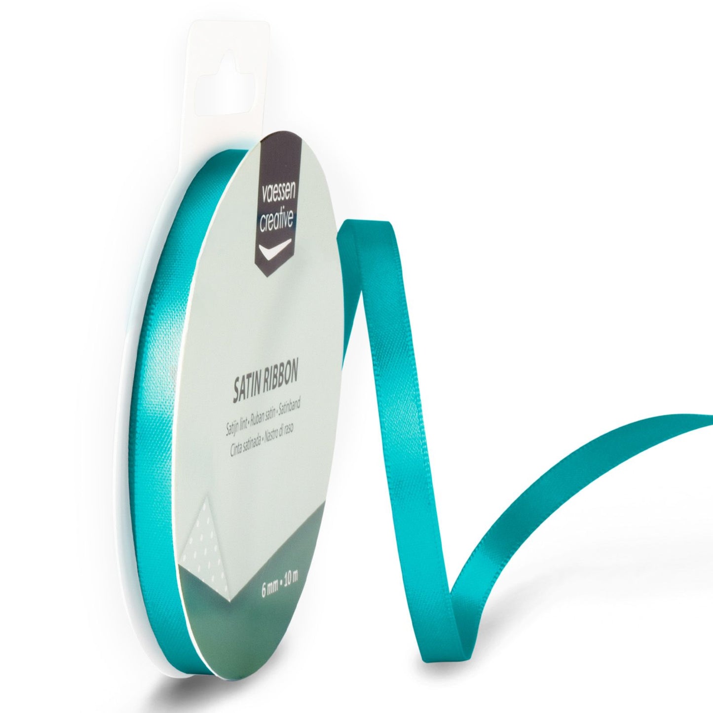 Vaessen creative • ruban satin 6mmx10m turquoise