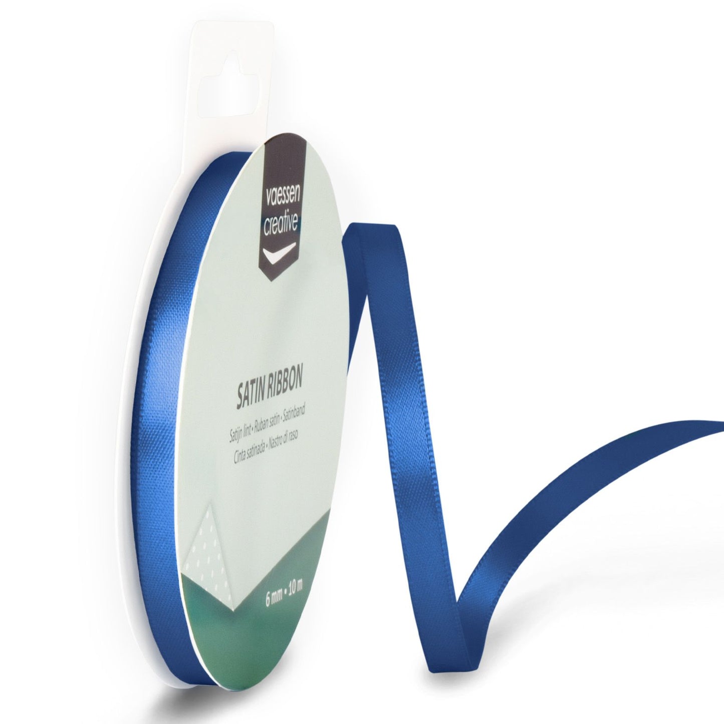 Vaessen creative • ruban satin 6mmx10m bleu