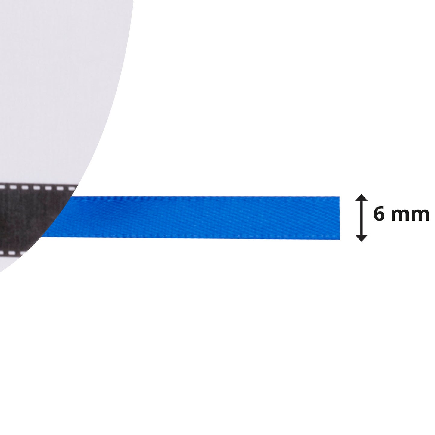 Vaessen creative • ruban satin 6mmx10m bleu