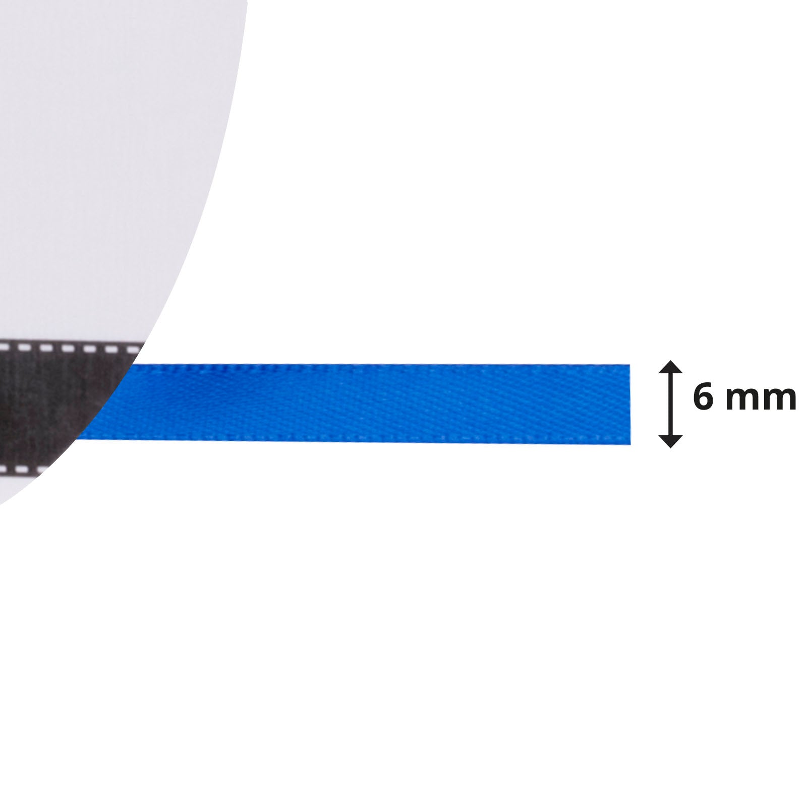 Vaessen creative • ruban satin 6mmx10m bleu