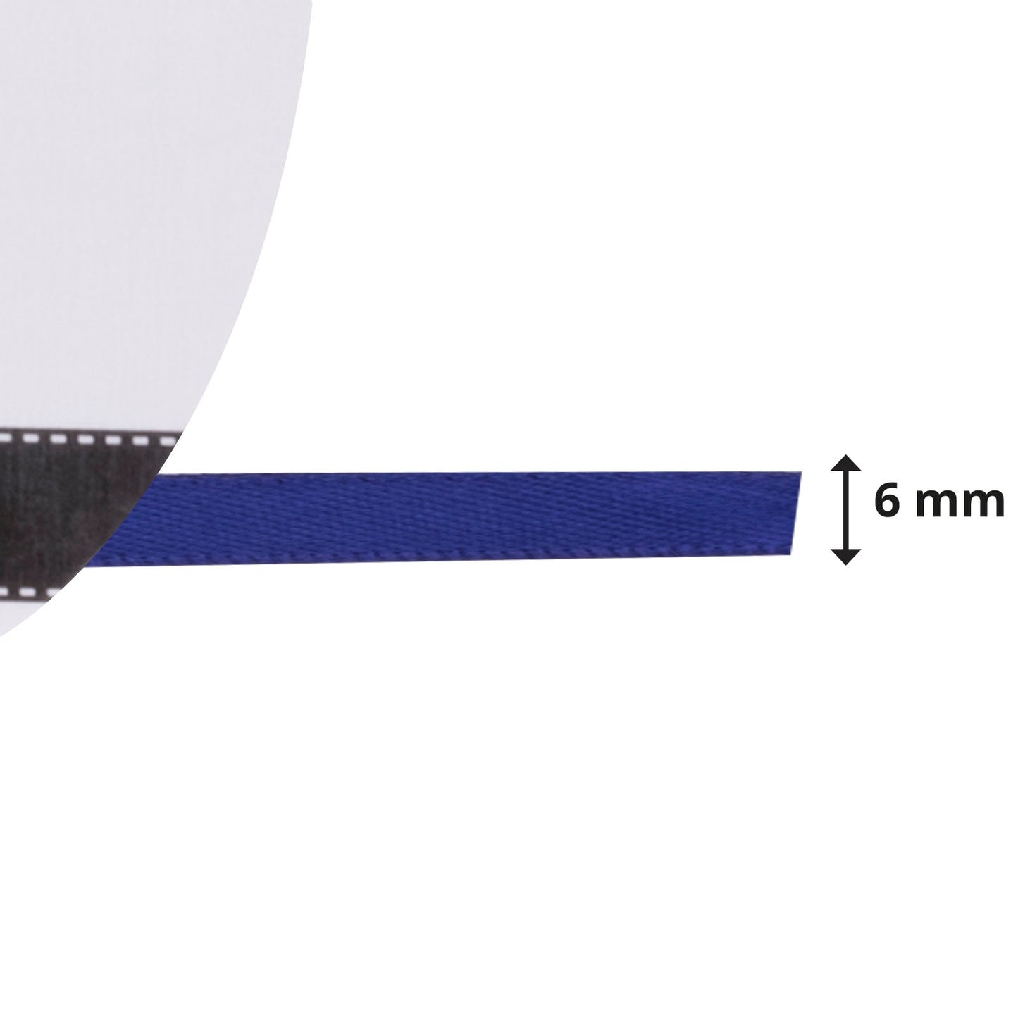 Vaessen creative • ruban satin 6mmx10m bleu foncé