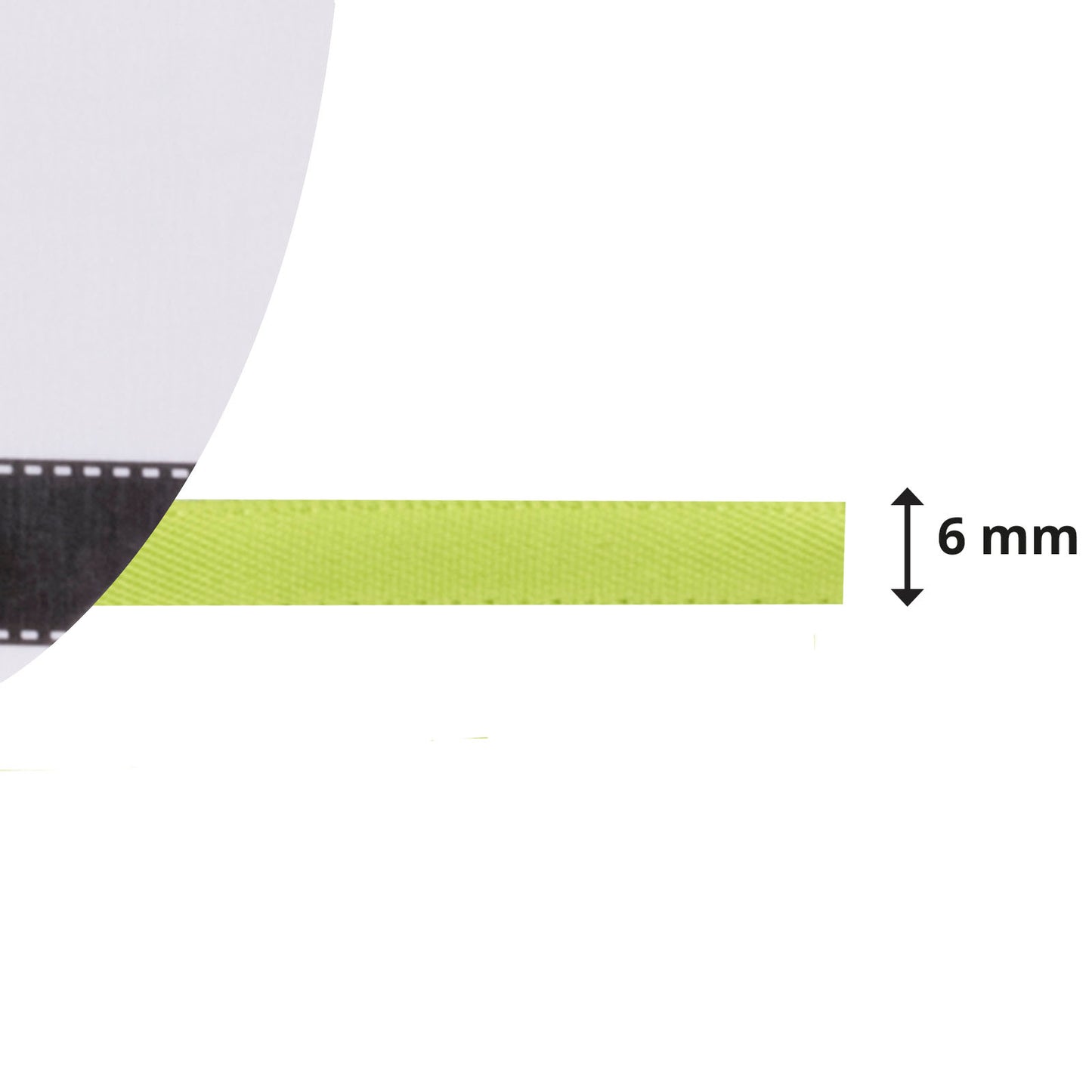 Vaessen creative • ruban satin 6mmx10m vert clair