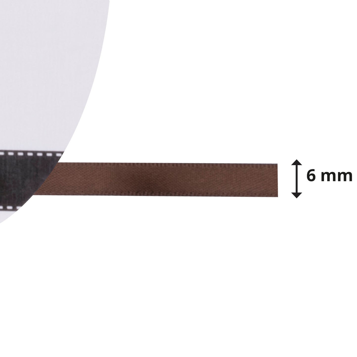Vaessen creative • ruban satin 6mmx10m marron