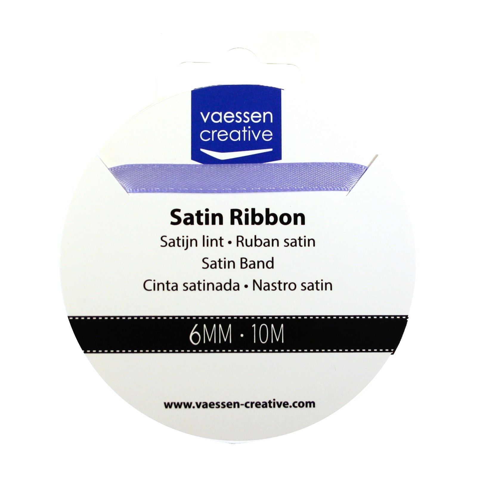 Vaessen creative • ruban satin 6mmx10m lavande