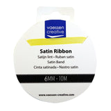 Vaessen creative • ruban satin 6mmx10m jaune pastel - afbeelding 2