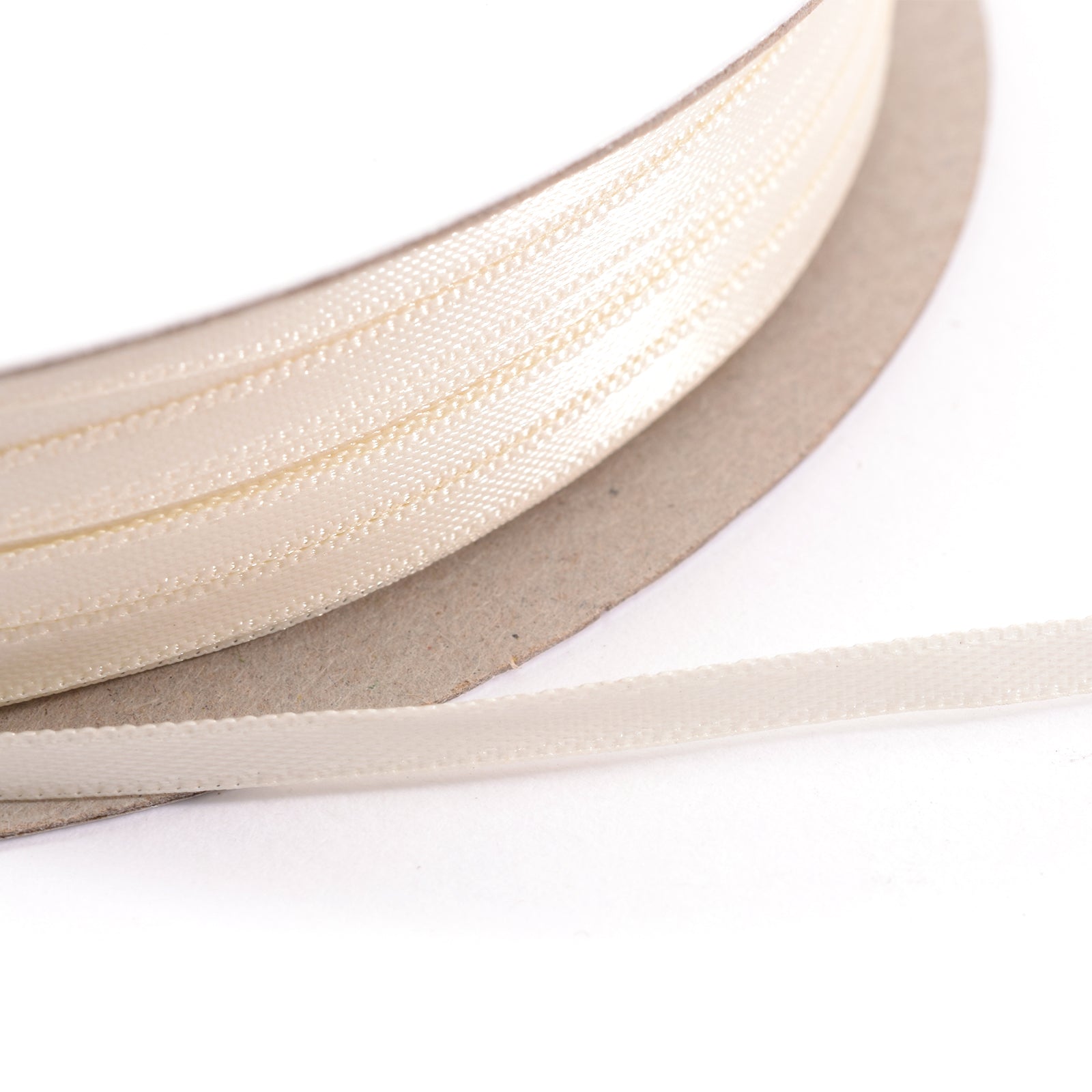 Vaessen creative • ruban satin 3mmx100m blanc antique