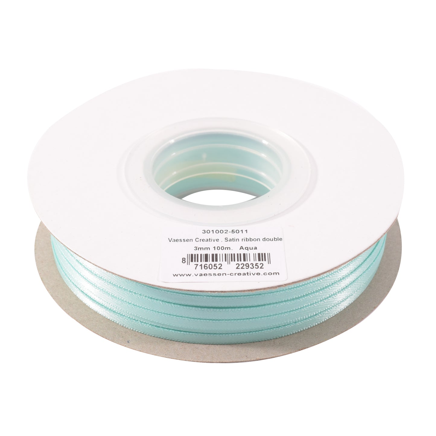 Vaessen creative • ruban satin 3mmx100m aqua