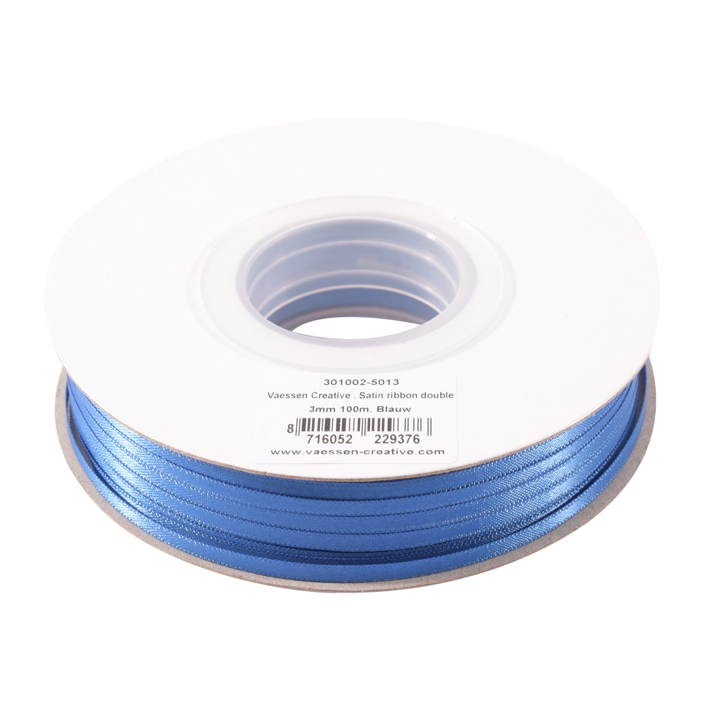 Vaessen creative • ruban satin 3mmx100m bleu