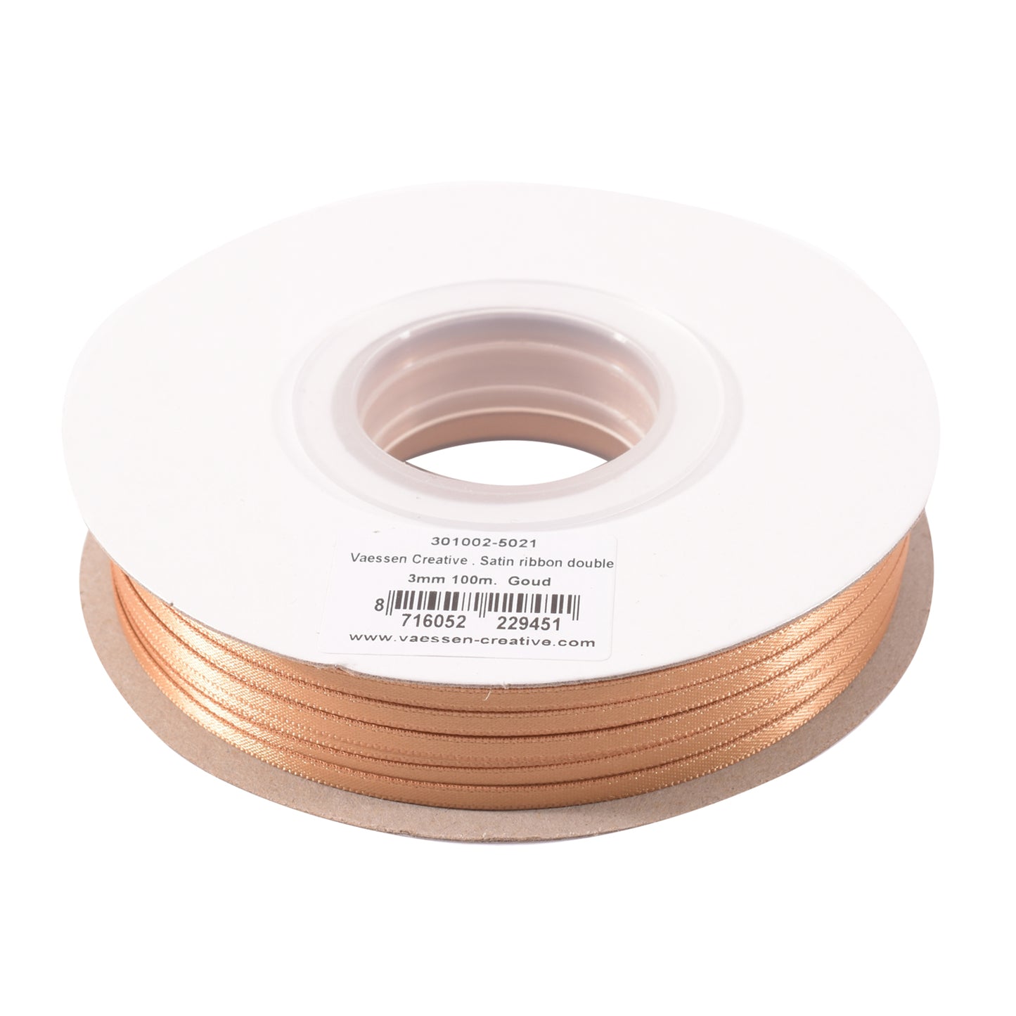 Vaessen creative • ruban satin 3mmx100m bronze