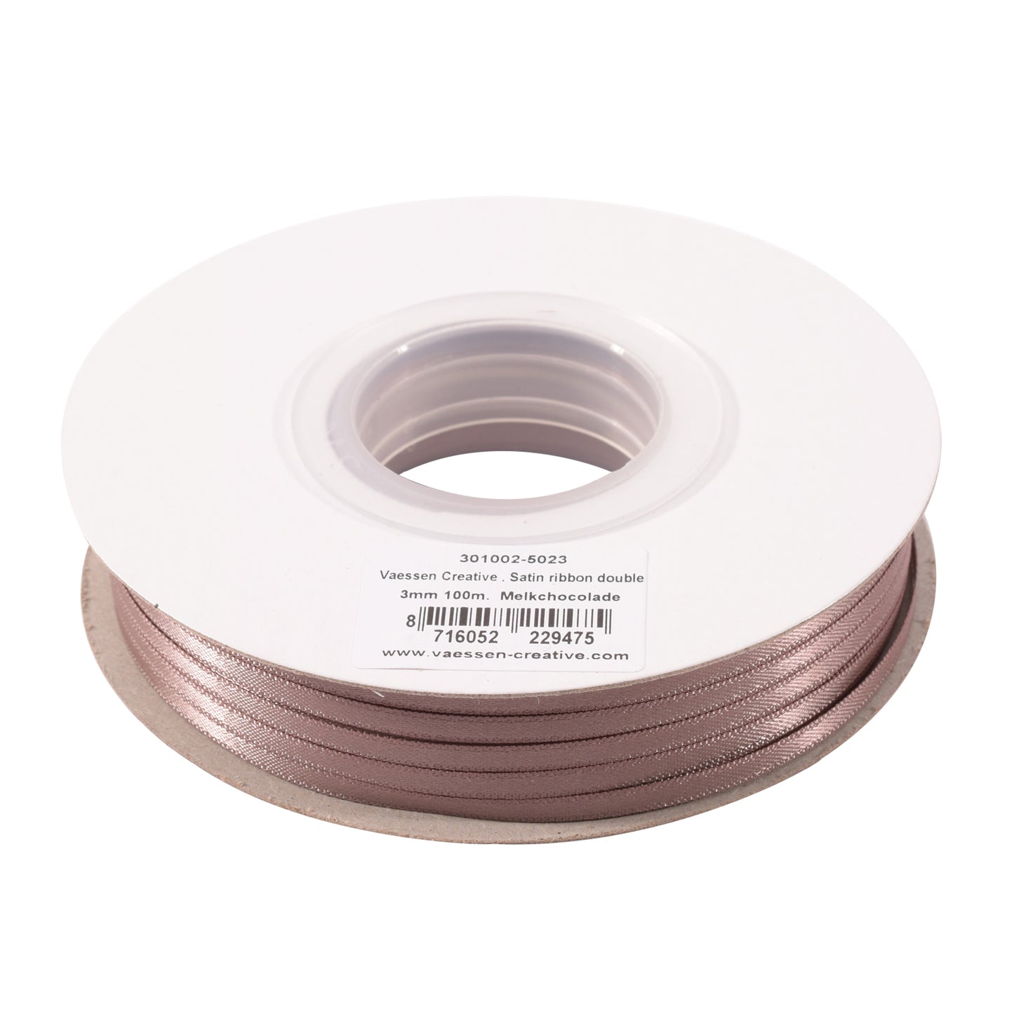 Vaessen creative • ruban satin 3mmx100m chocolat