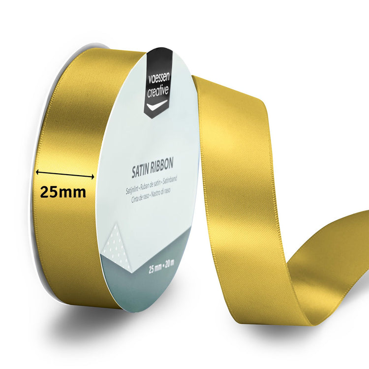 Vaessen creative • ruban satin 20mx25mm or