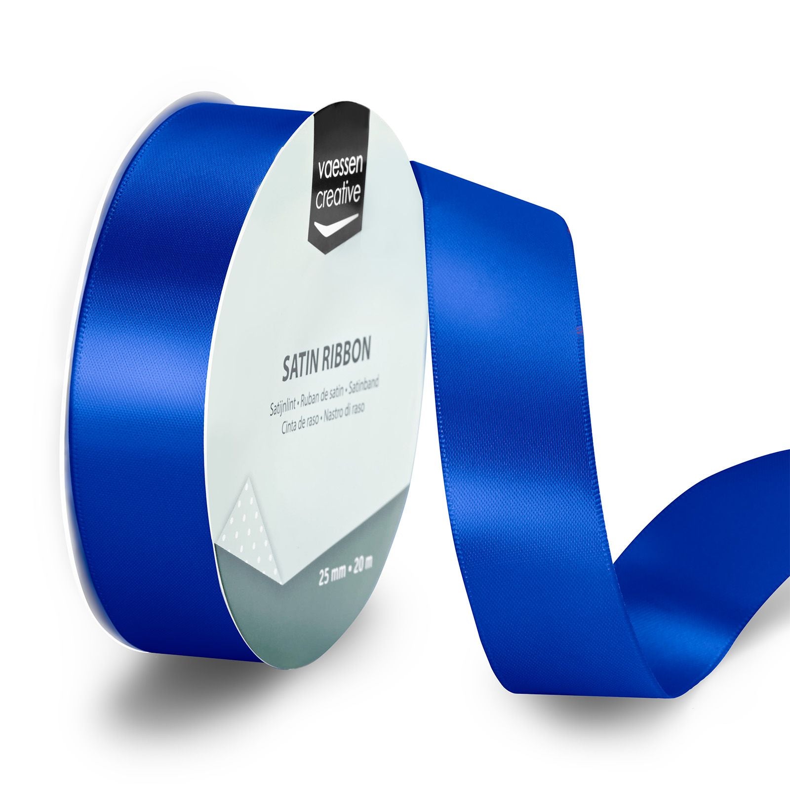 Vaessen creative • ruban satin 20mx25mm bleu électrique