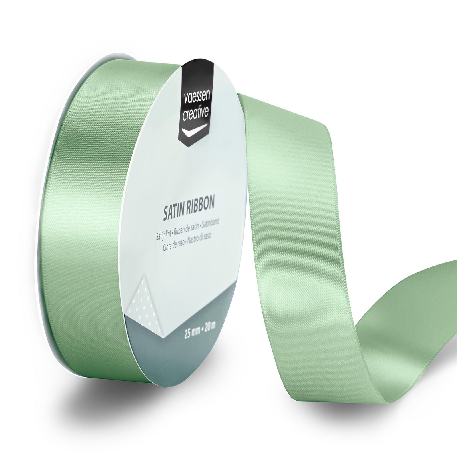 Vaessen creative • ruban satin 20mx25mm vert sauge