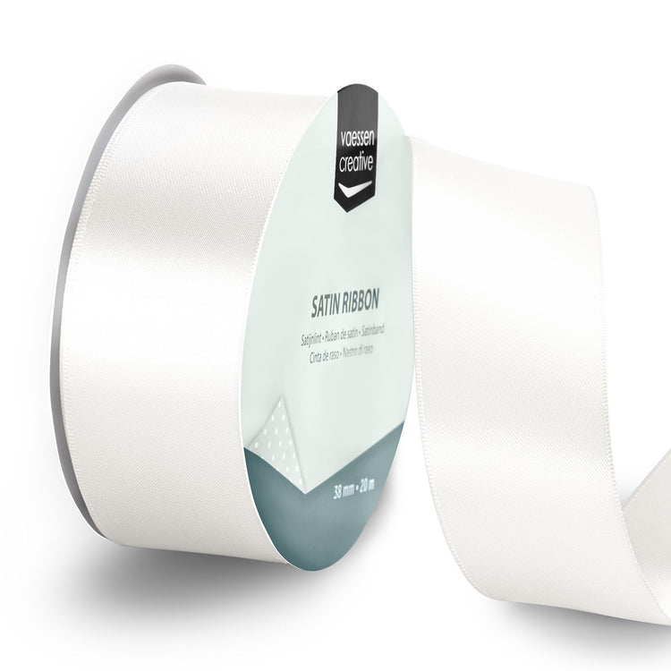 Vaessen creative • ruban satin 20mx38mm blanc
