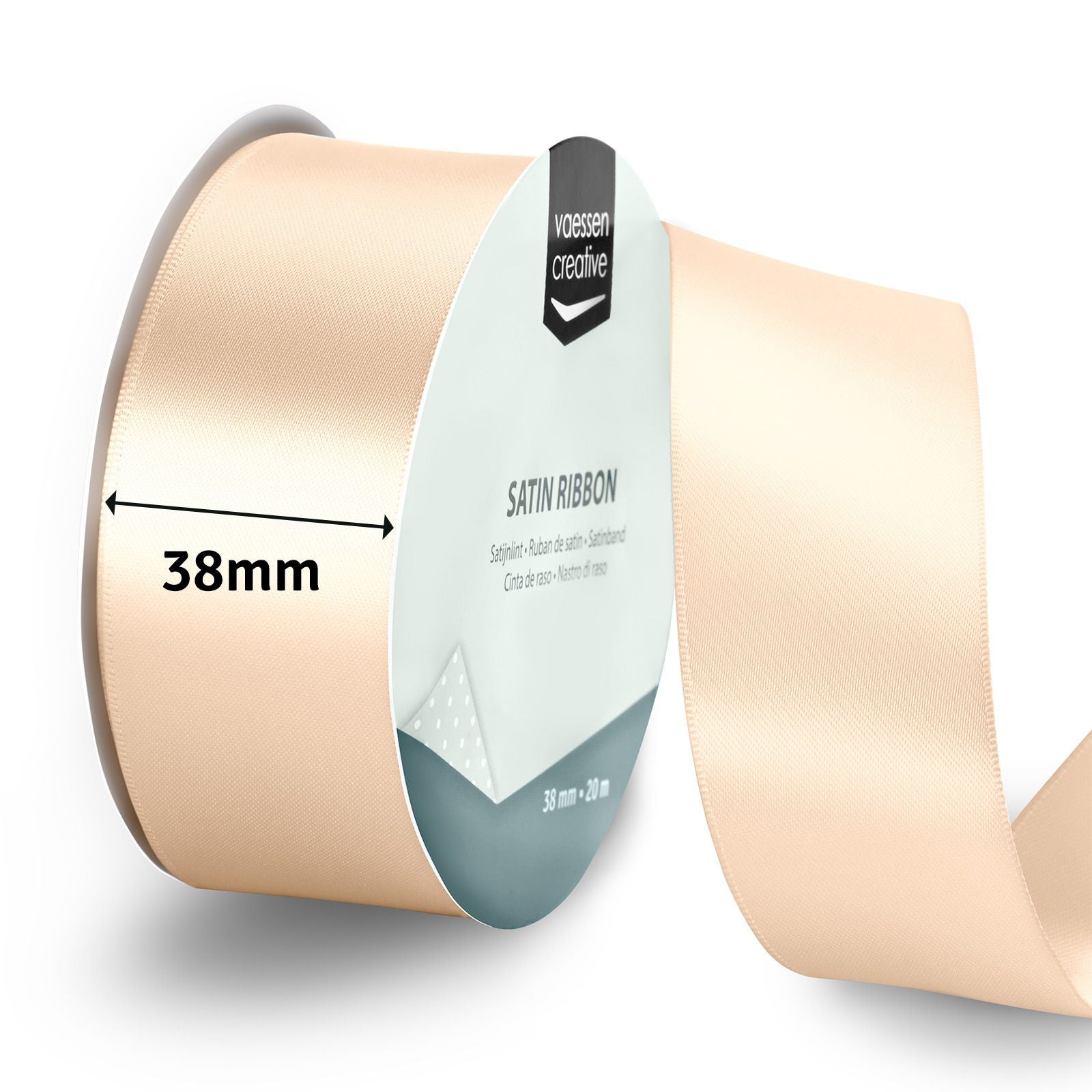 Vaessen creative • ruban satin 20mx38mm ivoire