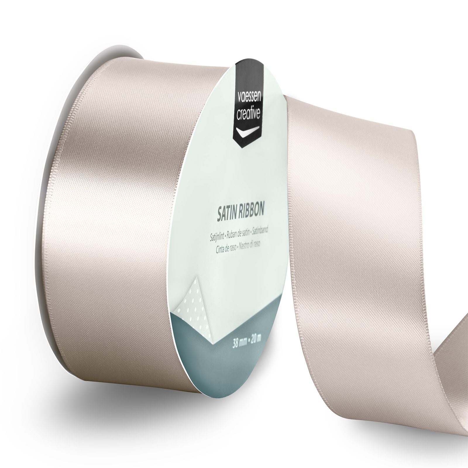 Vaessen creative • ruban satin 20mx38mm beige