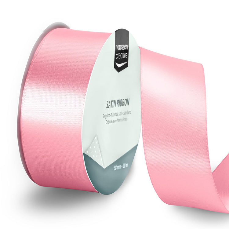 Vaessen creative • ruban satin 20mx38mm rose clair