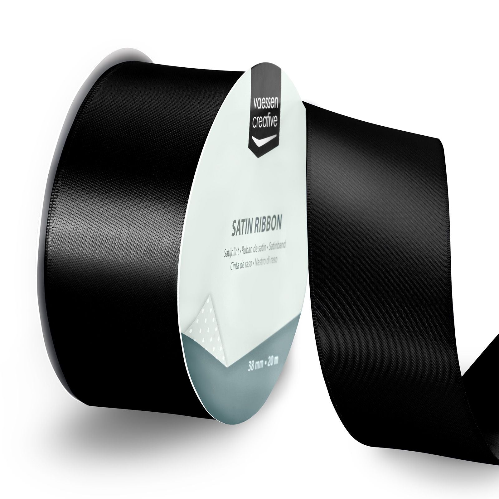 Vaessen creative • ruban satin 20mx38mm noir