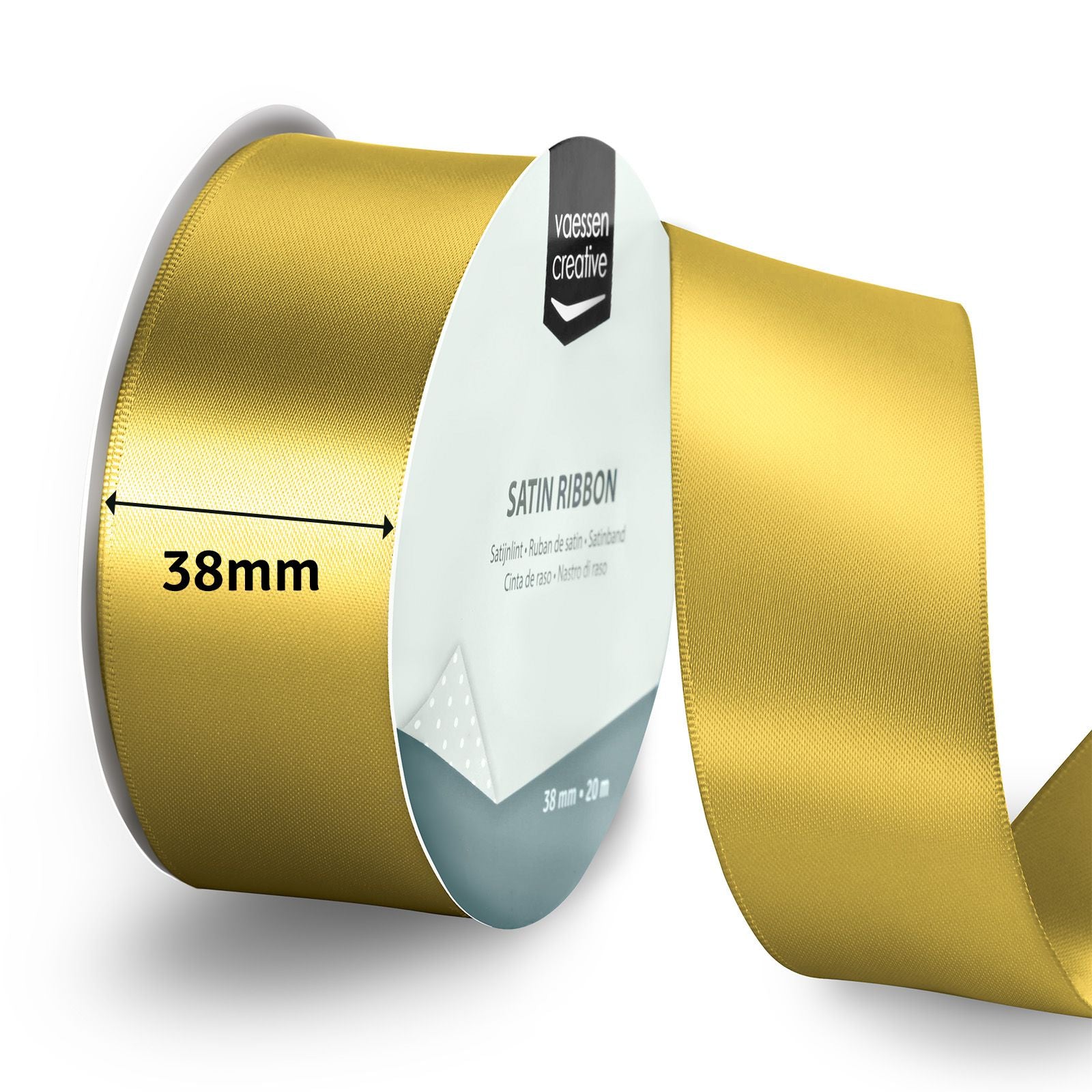 Vaessen creative • ruban satin 20mx38mm or