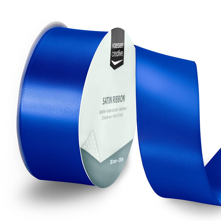 Vaessen creative • ruban satin 20mx38mm bleu électrique