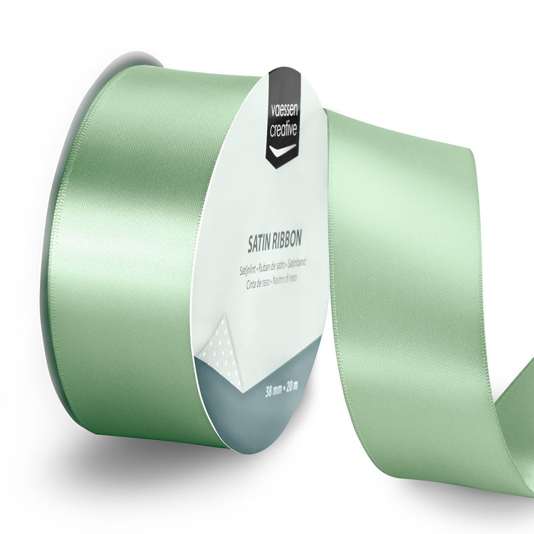 Vaessen creative • ruban satin 20mx38mm vert sauge