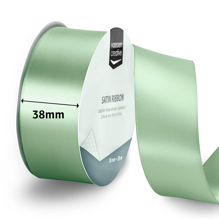 Vaessen creative • ruban satin 20mx38mm vert sauge