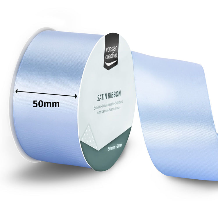 Vaessen creative • ruban satin 20mx50mm bleu clair