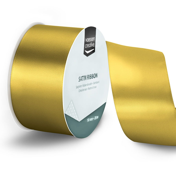 Vaessen creative • ruban satin 20mx50mm or