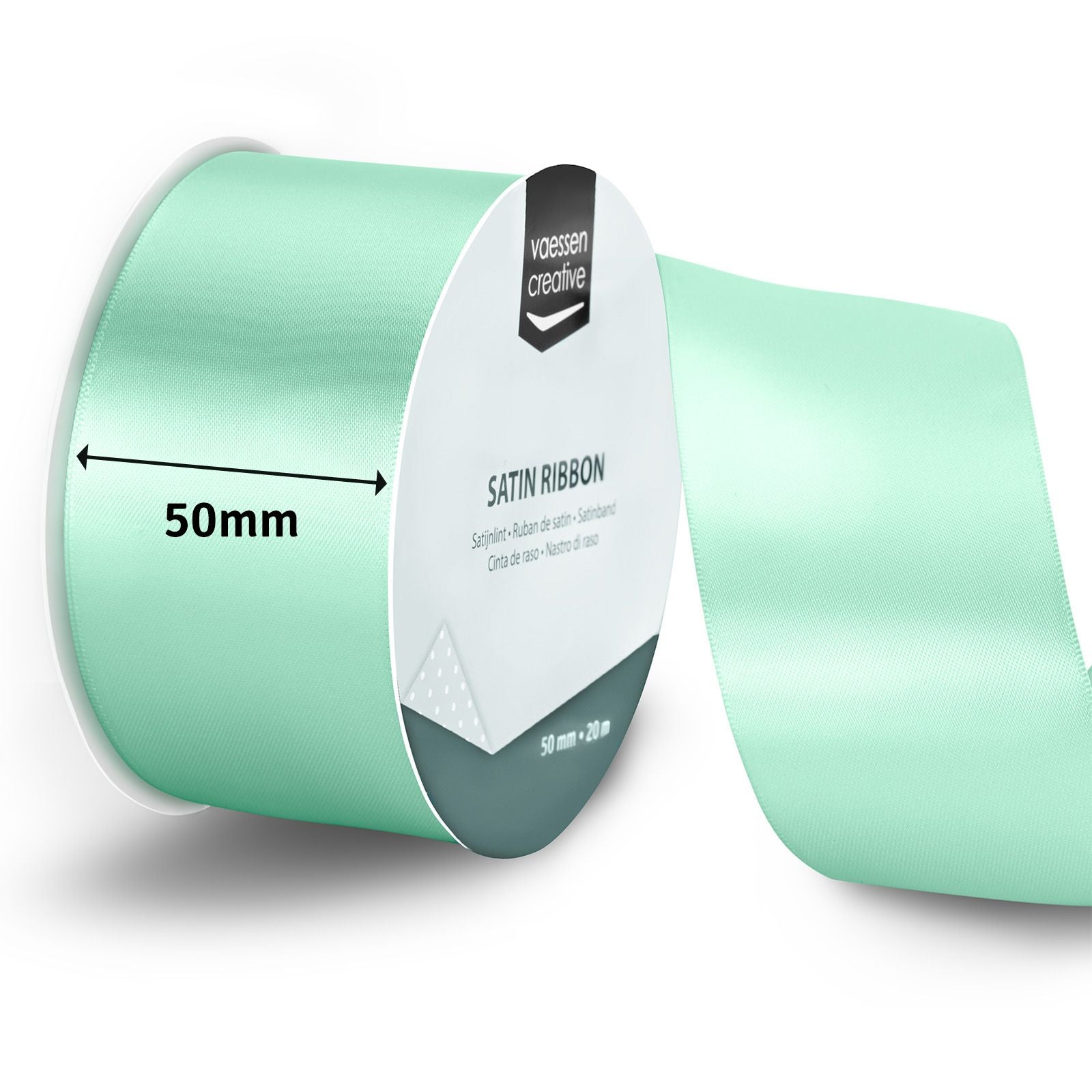 Vaessen creative • ruban satin 20mx50mm bleu