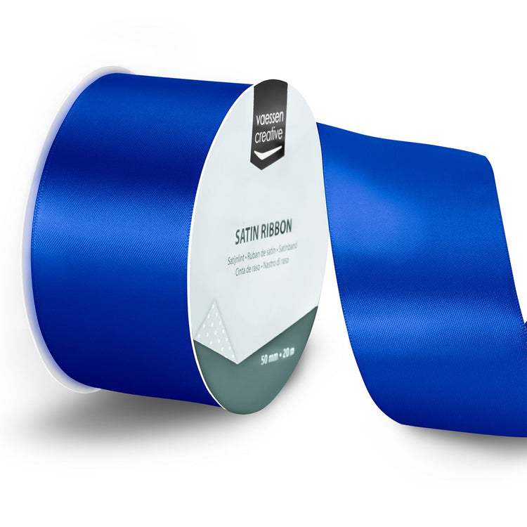 Vaessen creative • ruban satin 20mx50mm bleu électrique