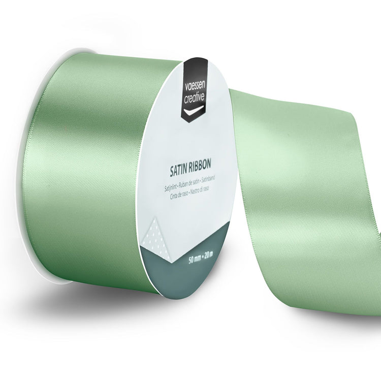 Vaessen creative • ruban satin 20mx50mm vert sauge