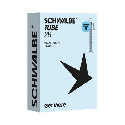 Chambre à air Schwalbe scv15 28 pouces 23 30-622 630 valve clic 80mm