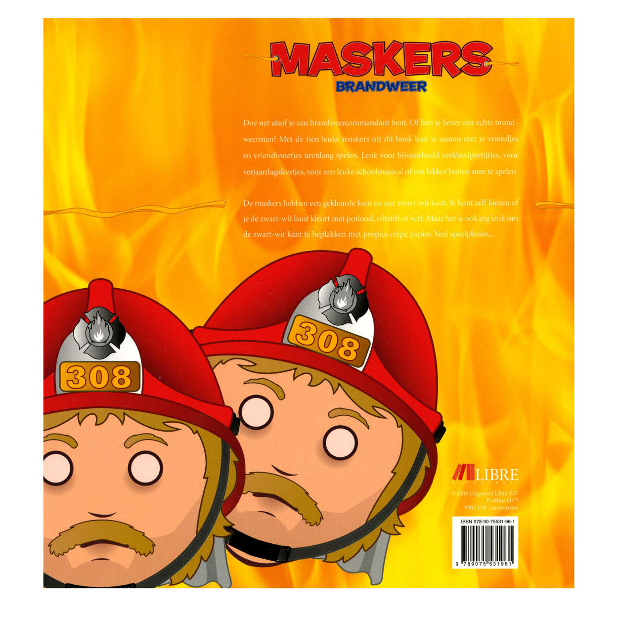 Masques de la Maison centrale du livre : pompiers