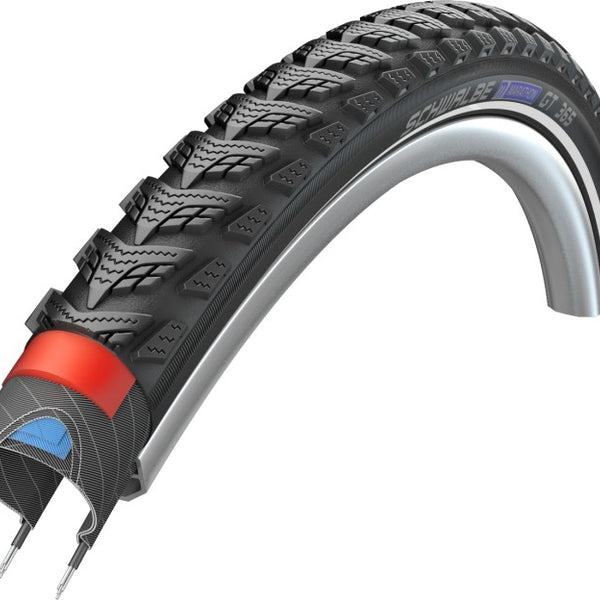 Pneu Schwalbe Marathon 365 GreenGuard 28 x 1.40"/ 37-622mm - noir avec reflet