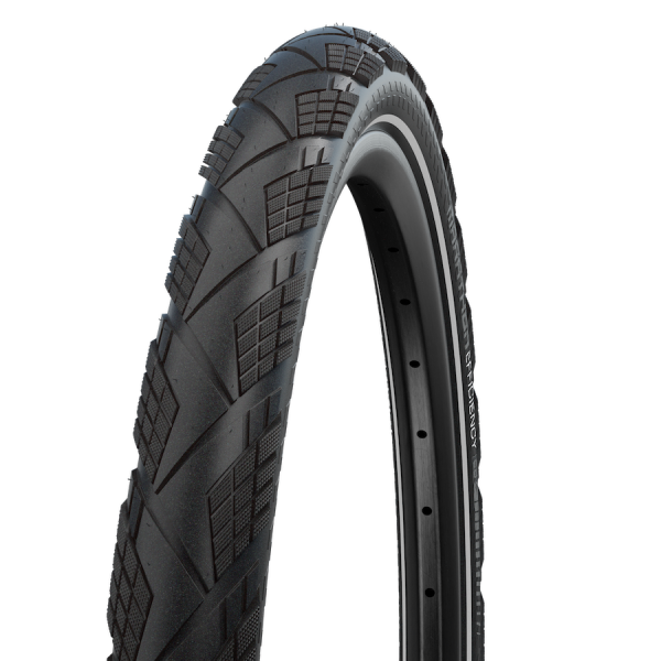 Pneu pliable Schwalbe Marathon Efficiency Super Race / V-Guard 27,5 x 2,15" / 55-584 - noir avec reflet