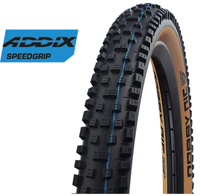 Pneu pliable Schwalbe Nobby Nic Evo Super Ground 29 x 2.40" / 62-622 - flanc bronze