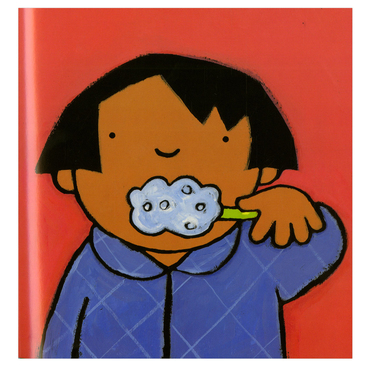 Central Book House Anna se brosse les dents