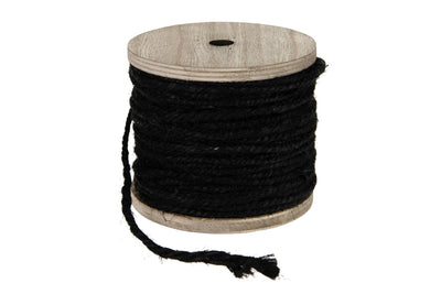 Dijk natural collections corde de jute 130gr noire sur bobine