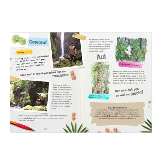 Livre central journal d'un explorateur - expédition amazon